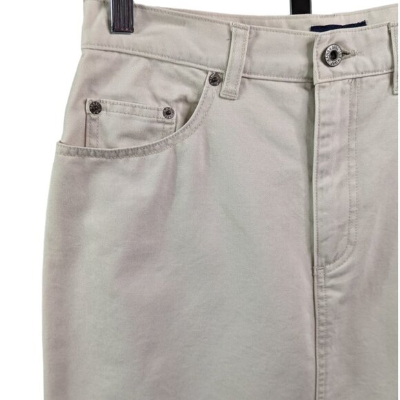 GAP A-line Cotton Denim Mini Skirt Tan Size 10 - Picture 4 of 12